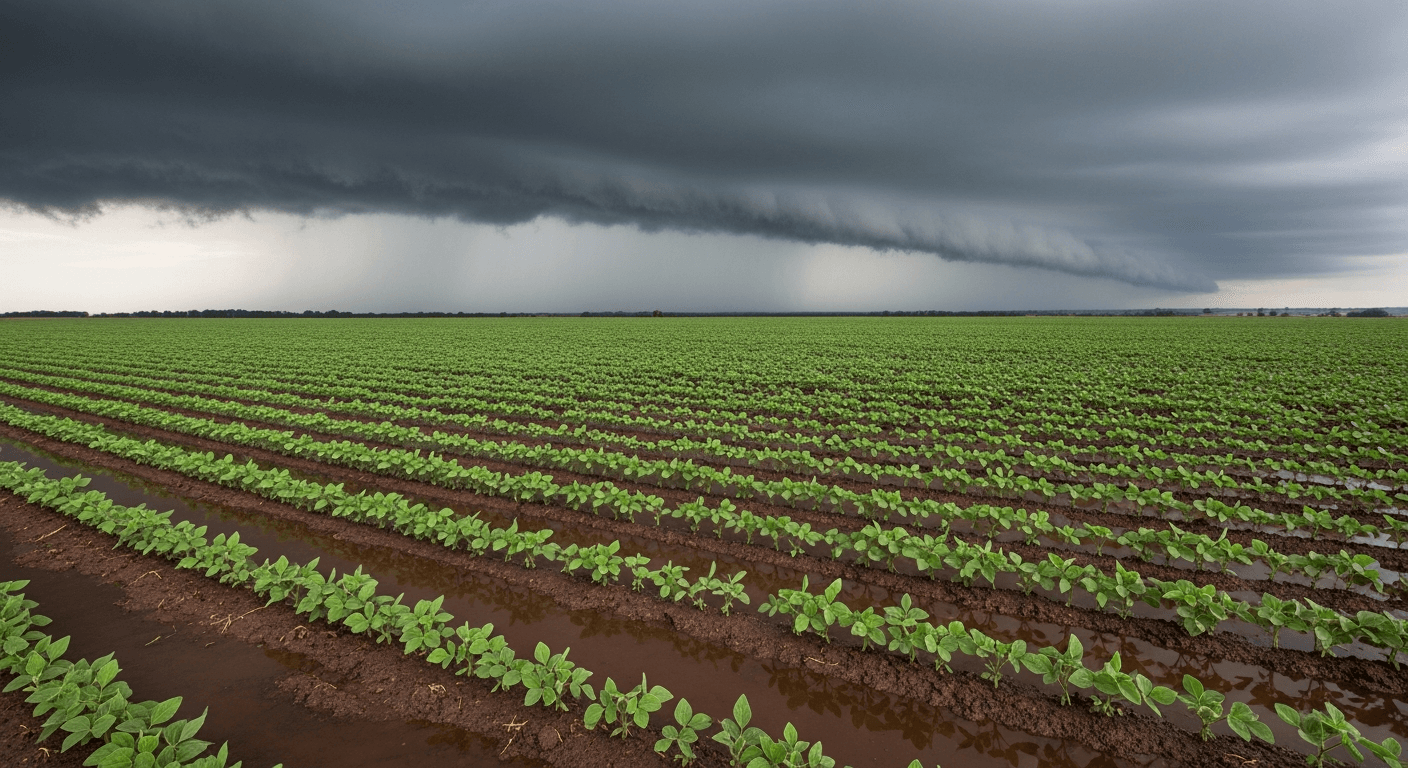 New Cyclones, Cold Front Threaten Rio Grande do Sul Crops with 300mm Rain Forecast