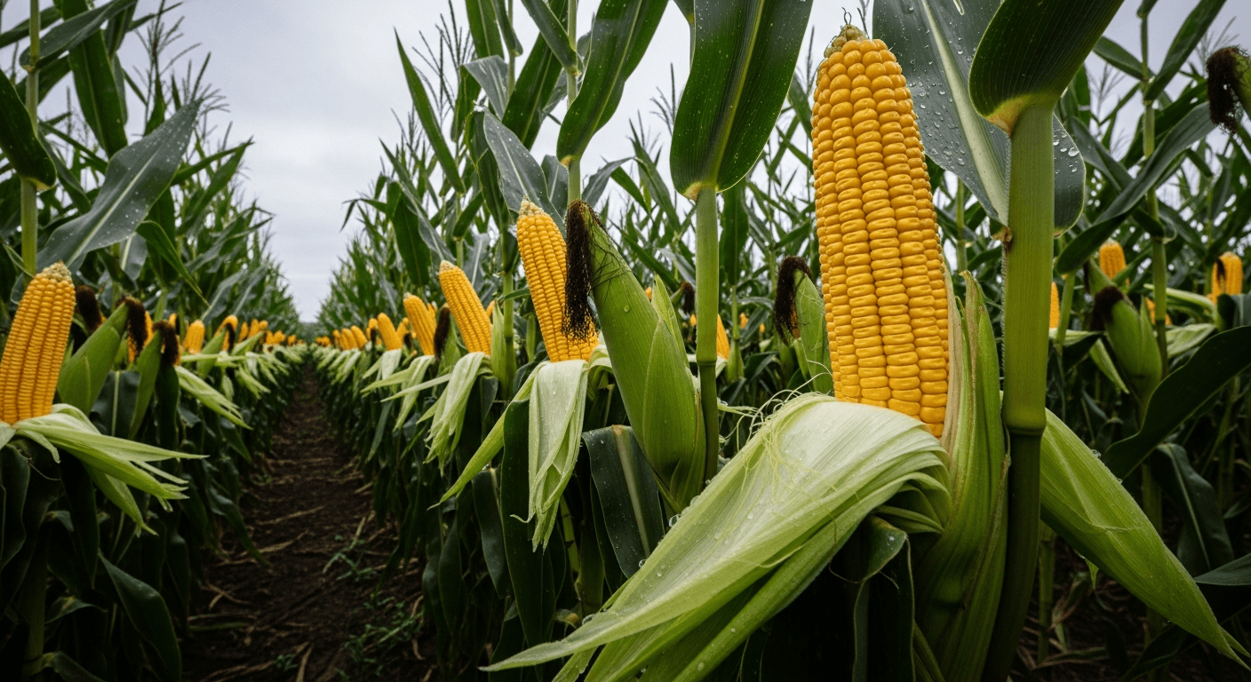 US Corn Condition Drop Fails to Buoy Prices as Midwest Rain Forecast Eases Supply Worries