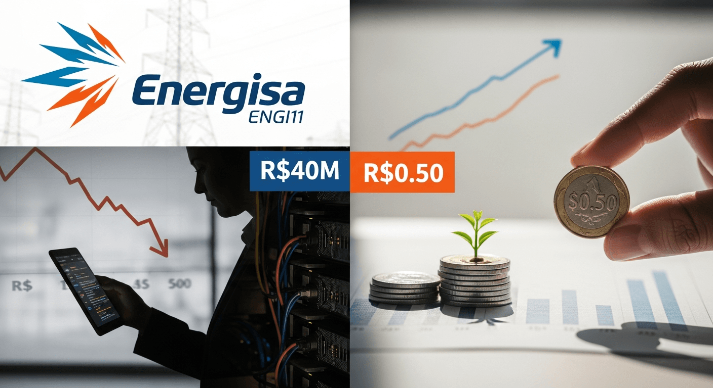 Energisa ENGI11 Posts R$40M Net Loss, Declares R$0.50 Dividend After Non-Cash Charge